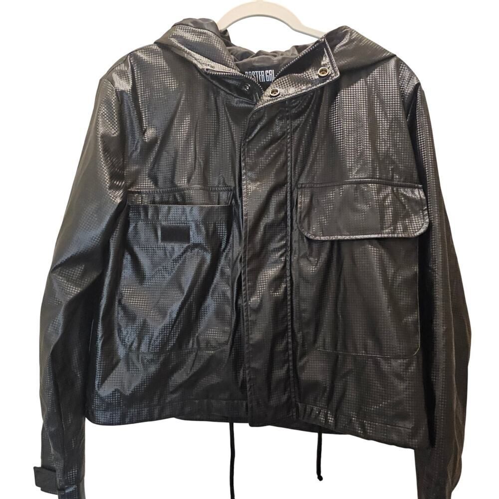 NWOT Poster Girl Light Weight Hooded Jacket Size Large